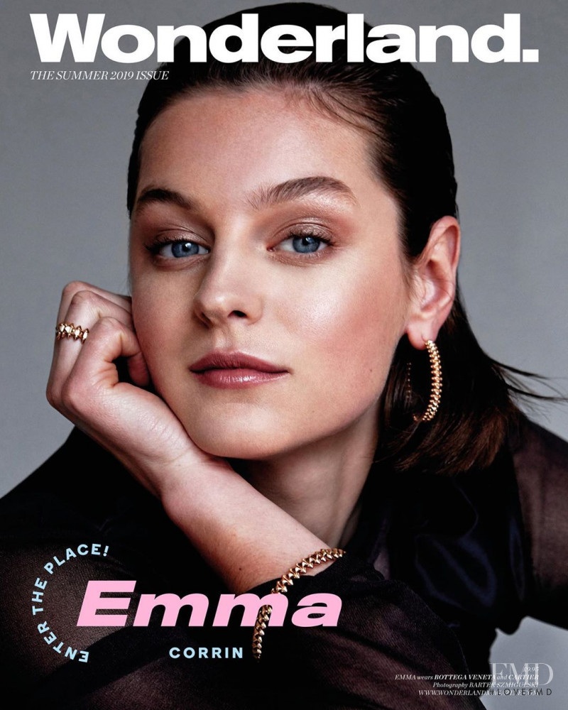 Emma Corrin featured on the Wonderland cover from June 2019
