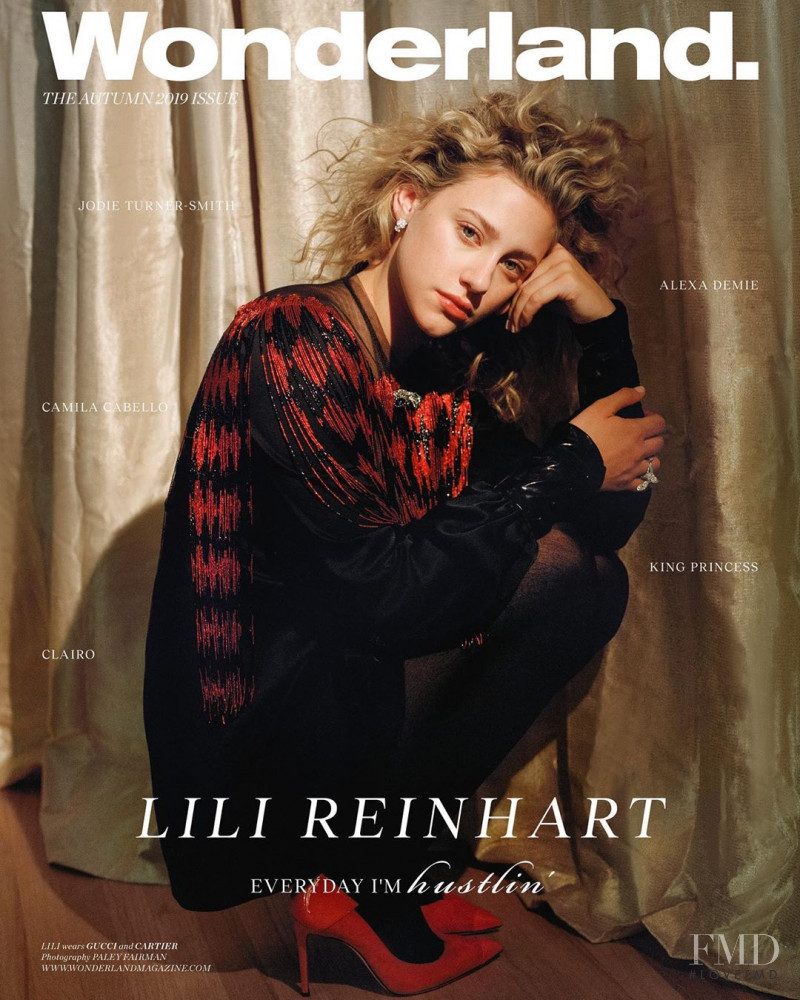 Lili Reinhart featured on the Wonderland cover from September 2019