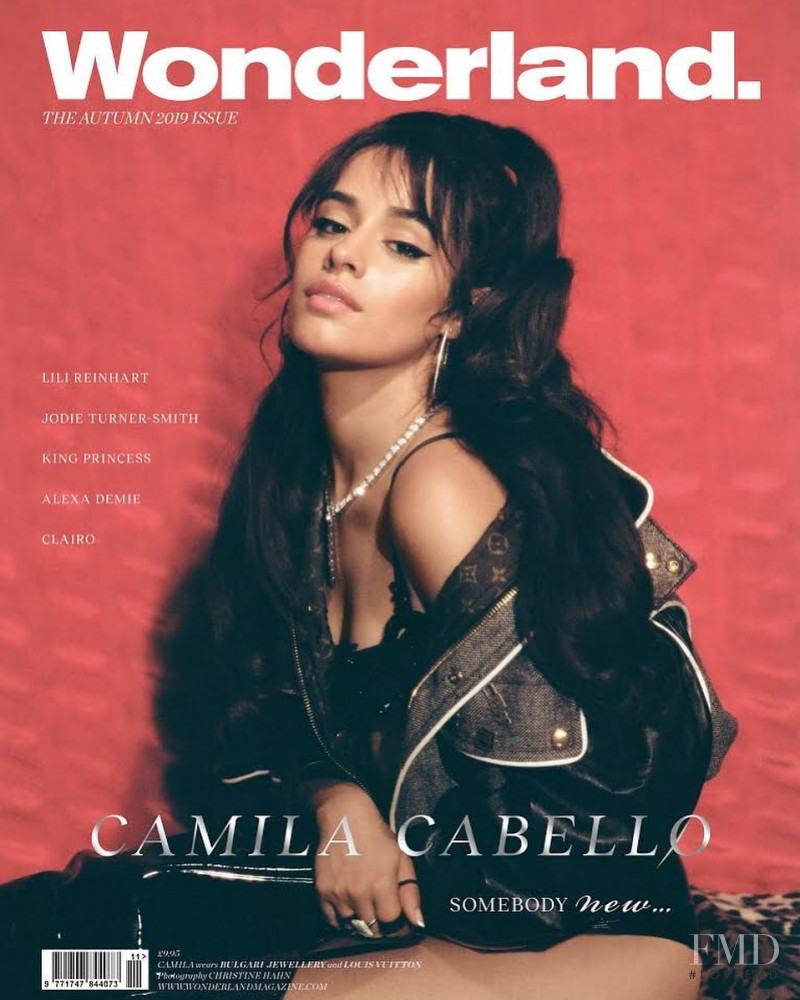Camila Cabello featured on the Wonderland cover from September 2019