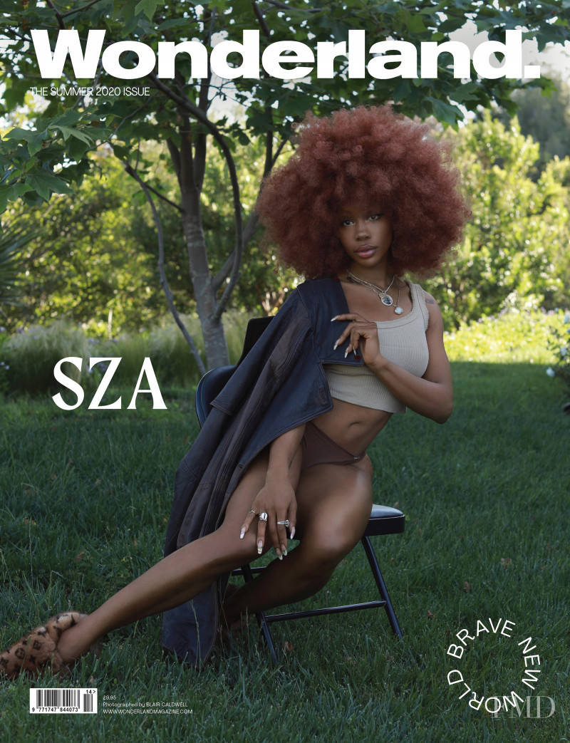 SZA featured on the Wonderland cover from May 2020