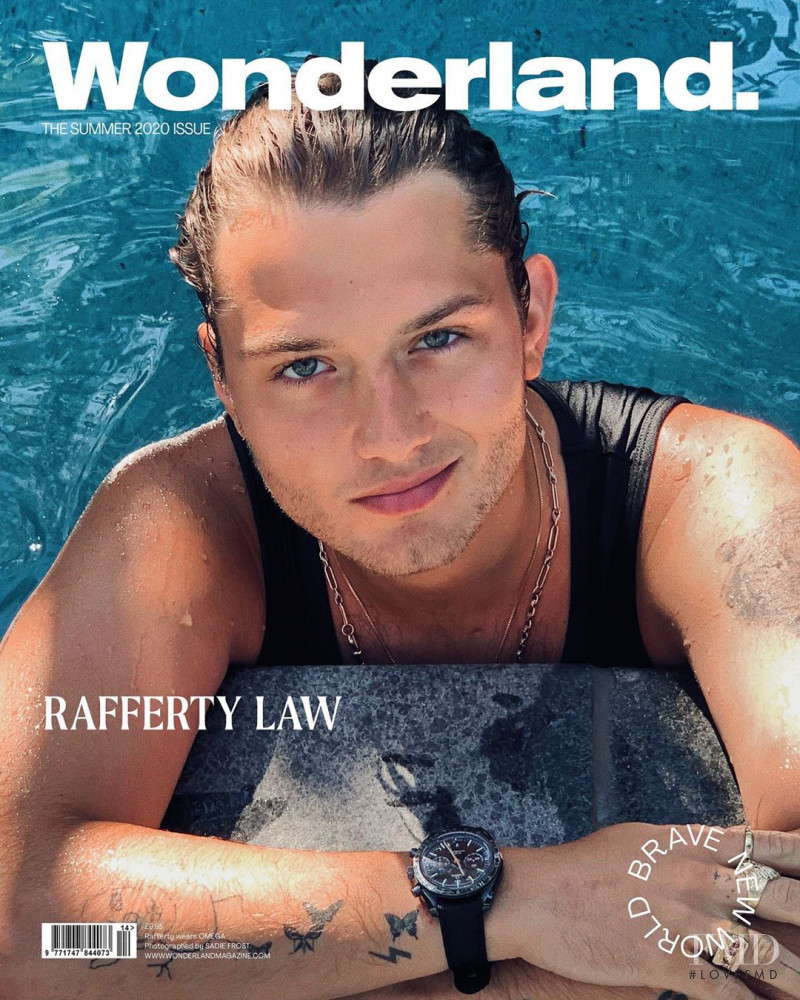 Raff Law featured on the Wonderland cover from May 2020