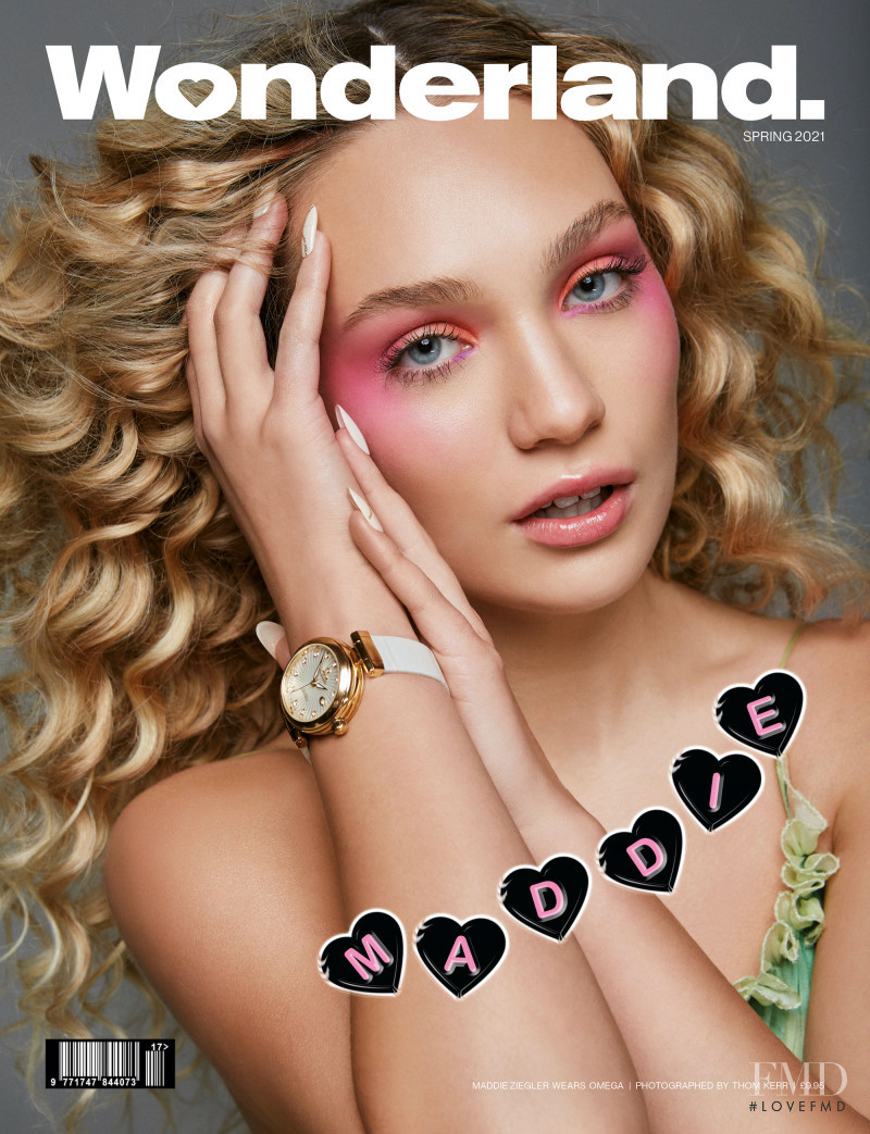 Maddie Ziegler featured on the Wonderland cover from March 2021