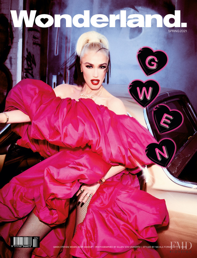 Gwen Stefani featured on the Wonderland cover from March 2021