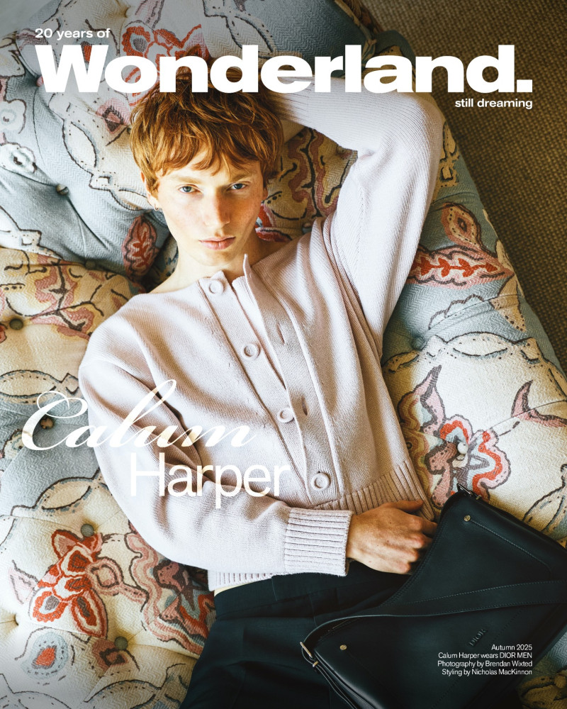 Calum Harper featured on the Wonderland cover from September 2025