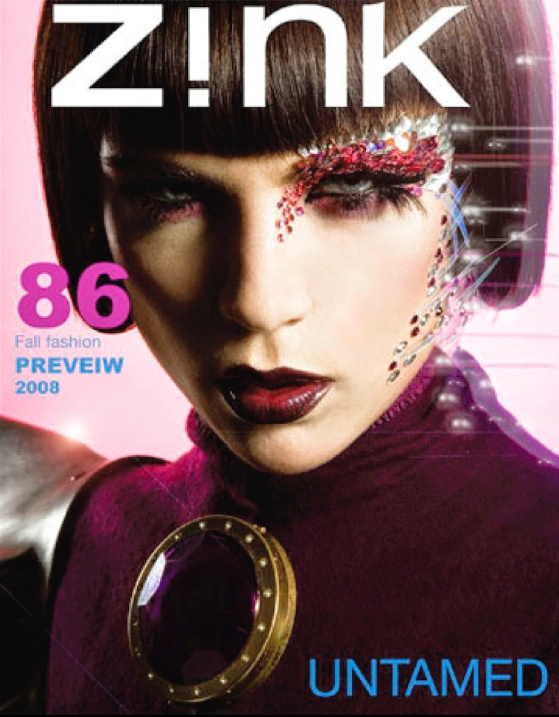 Mollie Gondi featured on the Zink America cover from August 2008