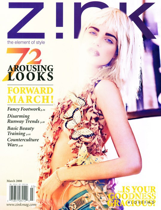 Suzana Horvat featured on the Zink America cover from March 2008