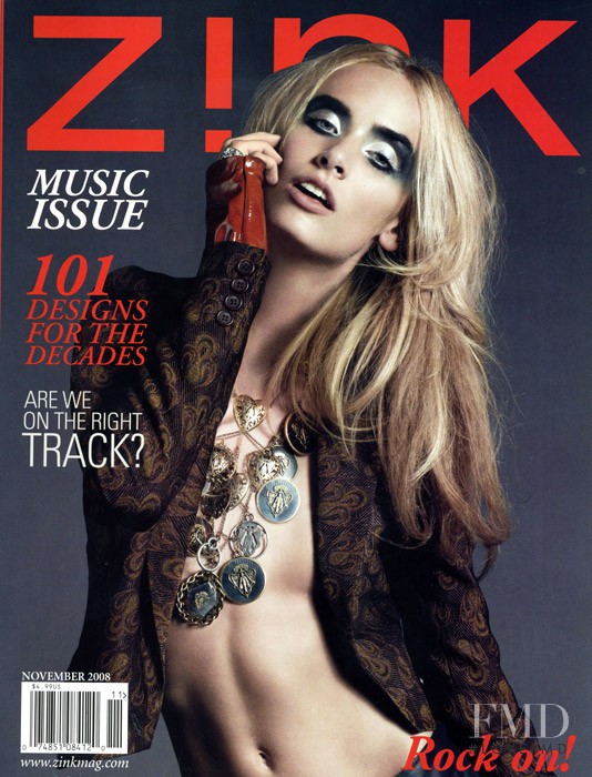 Aleksandra Orbeck Nilsen featured on the Zink America cover from November 2008