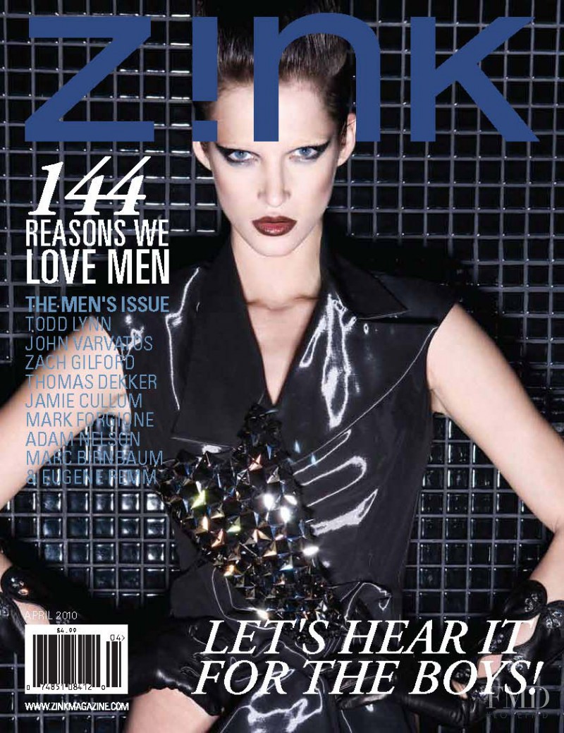 Marta Berzkalna featured on the Zink America cover from April 2010