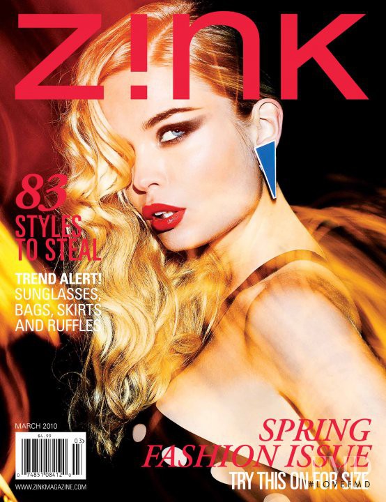 Klara Wester featured on the Zink America cover from March 2010