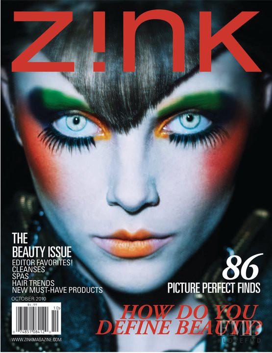 Alisa Bachurina featured on the Zink America cover from October 2010