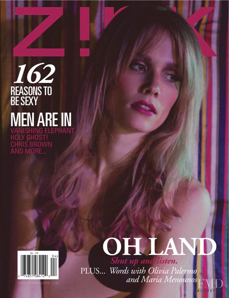 Oh Land featured on the Zink America cover from April 2011