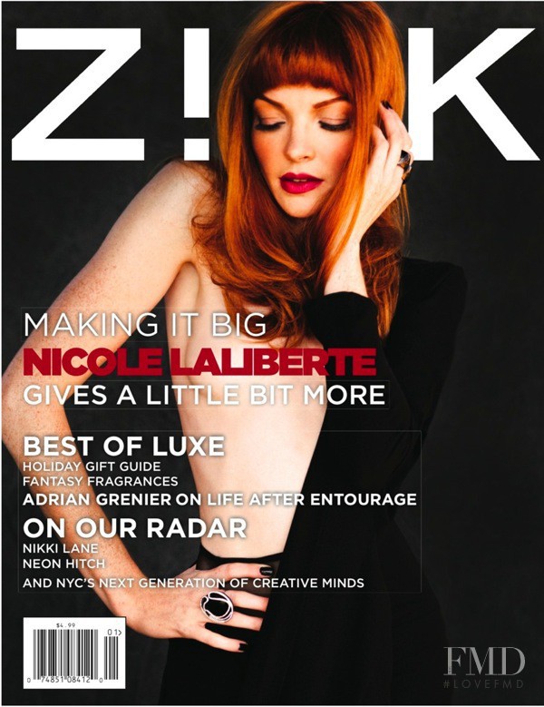 Nicole Laliberte featured on the Zink America cover from December 2011