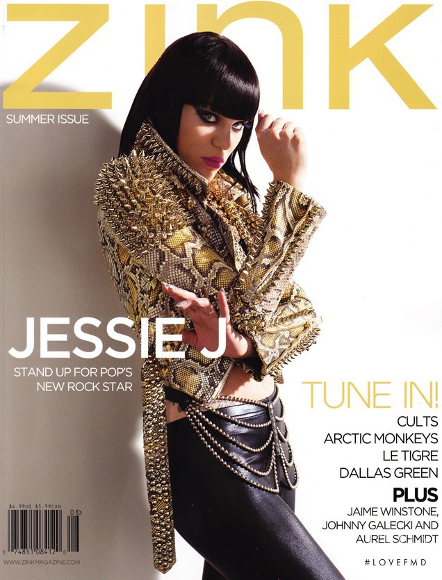 Jessie J featured on the Zink America cover from June 2011