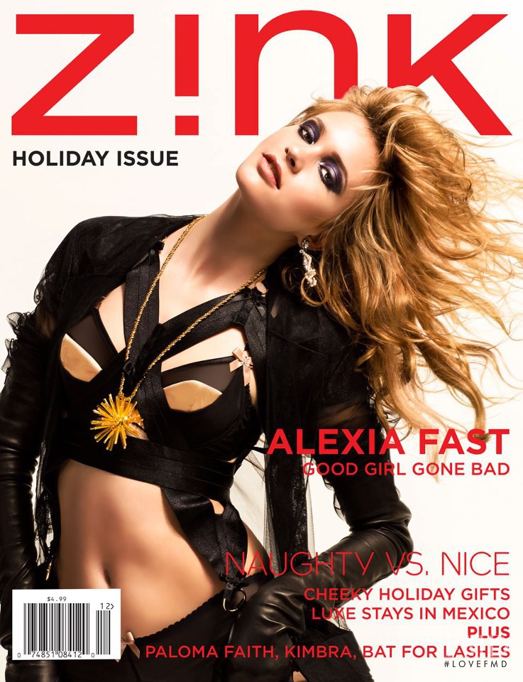 Alexia Fast featured on the Zink America cover from December 2012