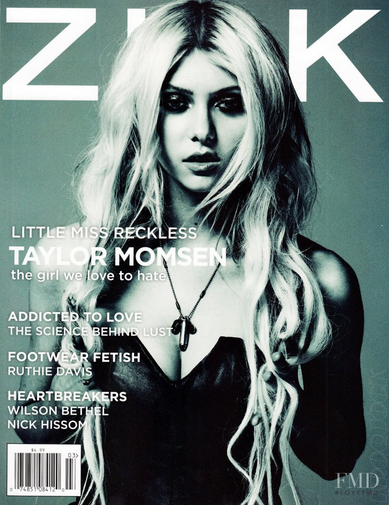 Taylor Momsen featured on the Zink America cover from March 2012