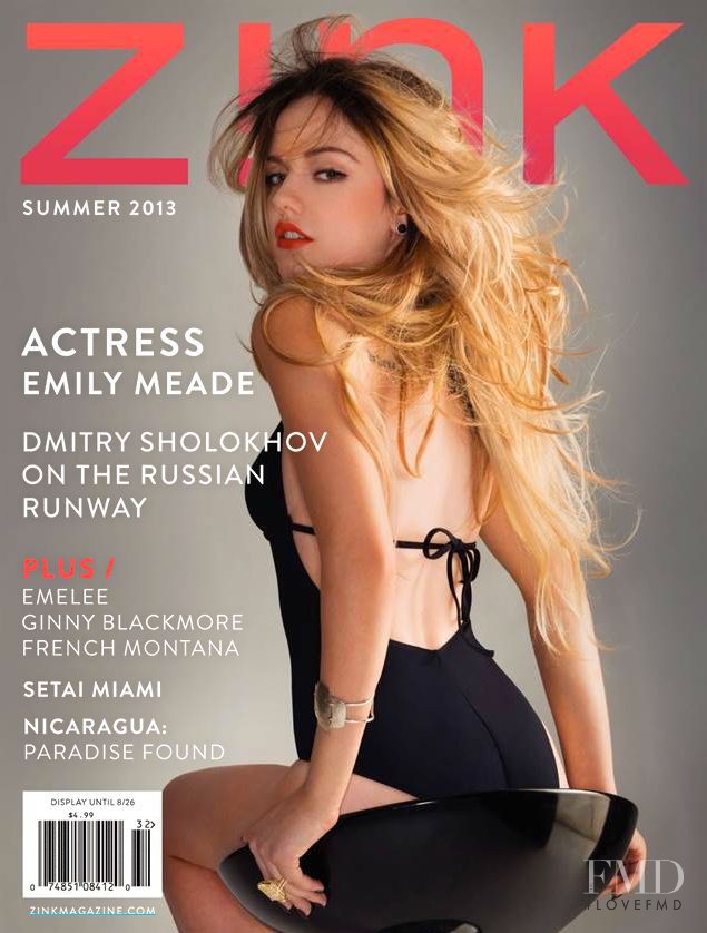 Emily Meade featured on the Zink America cover from June 2013