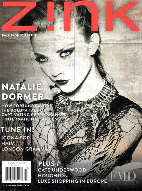 Natalie Dormer featured on the Zink America cover from September 2013