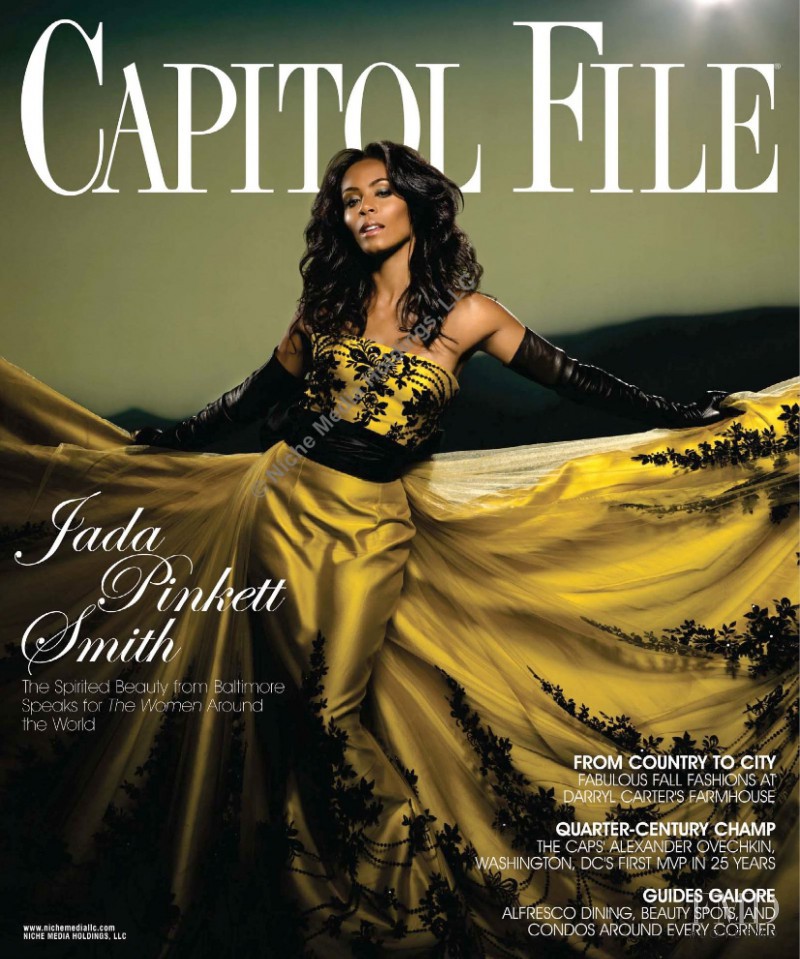 Jade Pinkett Smith featured on the Capitol File cover from September 2008