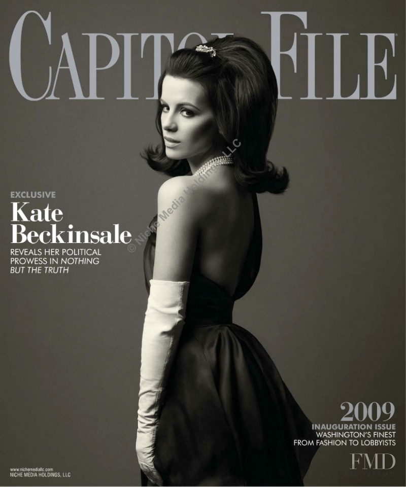 Kate Beckinsale featured on the Capitol File cover from January 2009