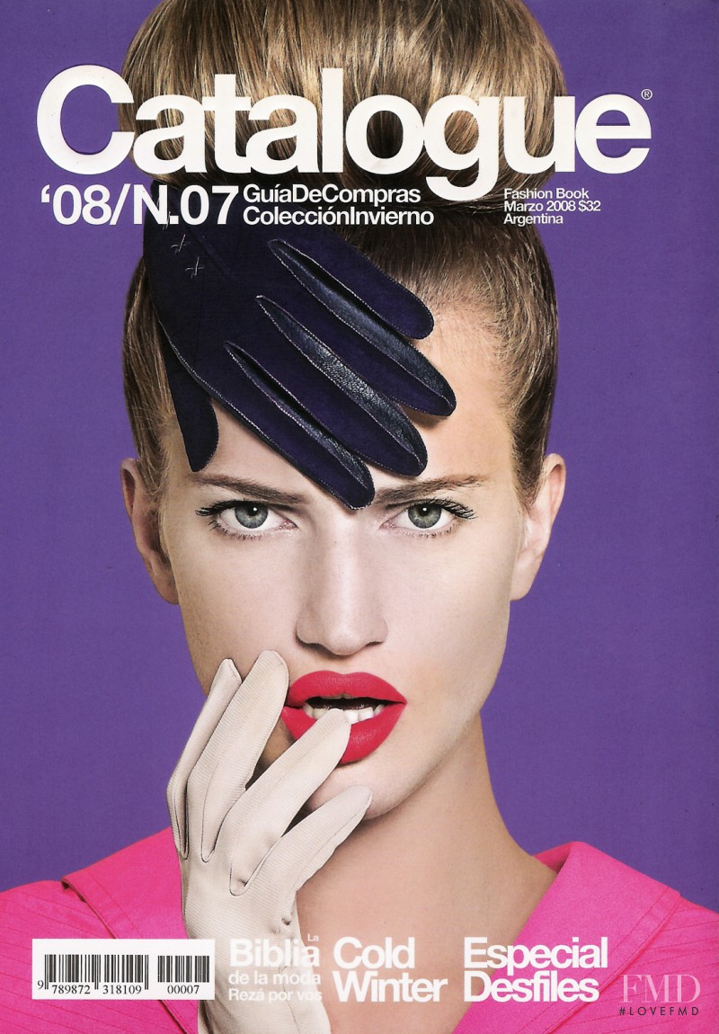 Romina Senesi featured on the Catalogue Argentina cover from March 2008