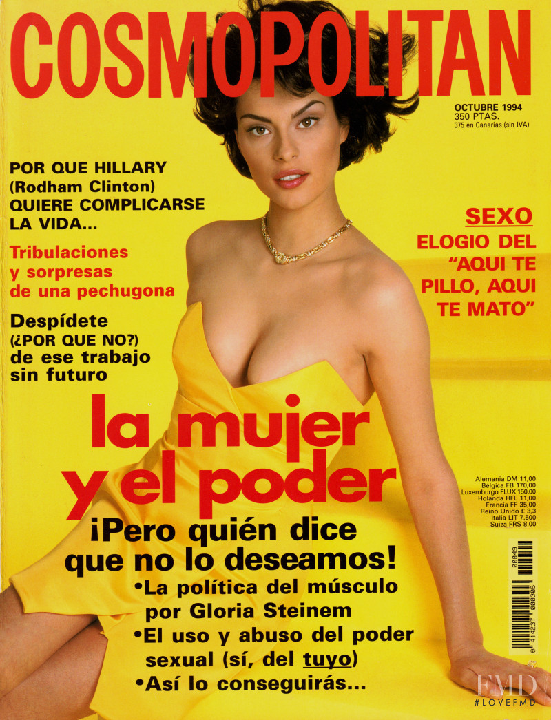 Magali Amadei featured on the Cosmopolitan Spain cover from October 1994