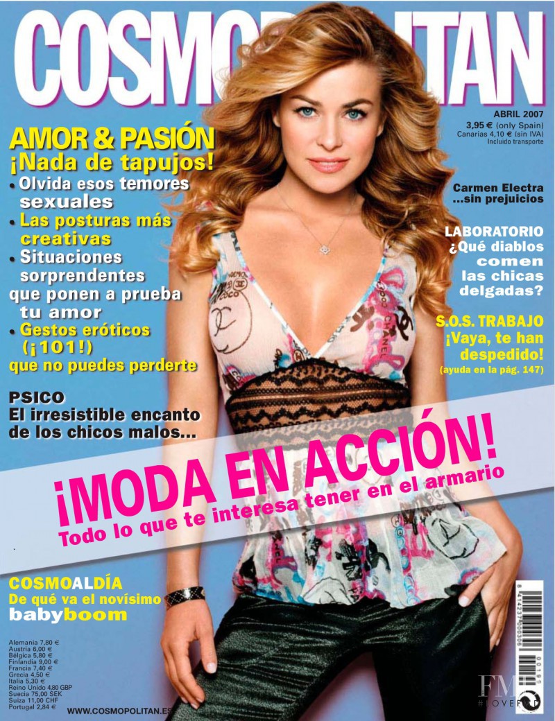 Carmen Electra featured on the Cosmopolitan Spain cover from April 2007