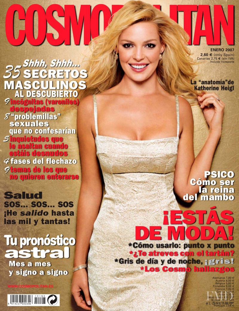 Katherine Heigl featured on the Cosmopolitan Spain cover from January 2007