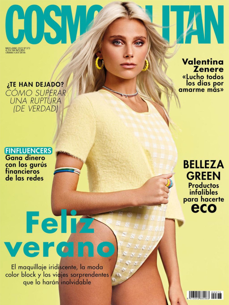 Valentina Zenere featured on the Cosmopolitan Spain cover from May 2022