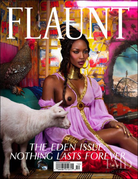 Naomi Campbell featured on the Flaunt cover from November 2009