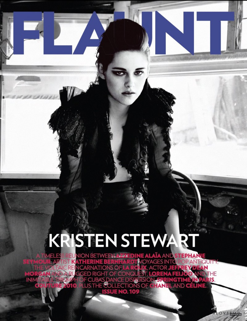 Kristen Stewart featured on the Flaunt cover from April 2010