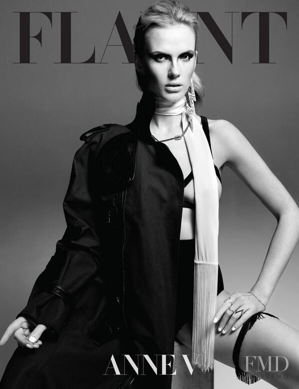 Anne Vyalitsyna featured on the Flaunt cover from May 2013