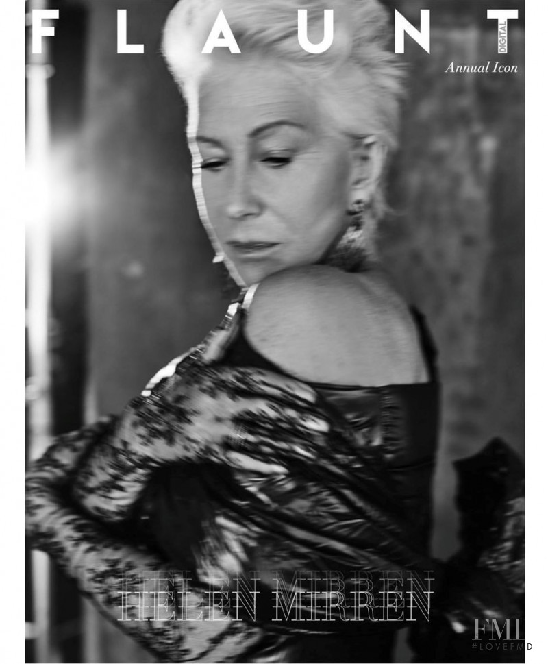 Helen Mirren featured on the Flaunt cover from November 2019
