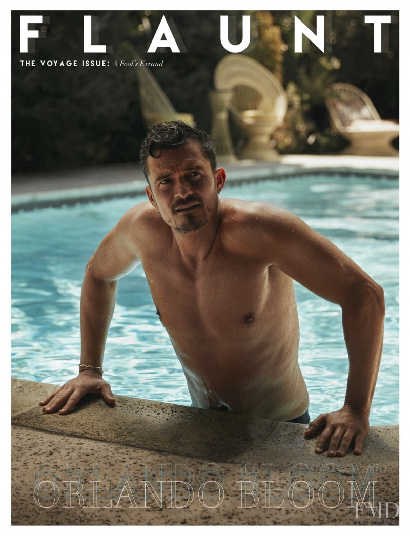 Orlando Bloom featured on the Flaunt cover from September 2019
