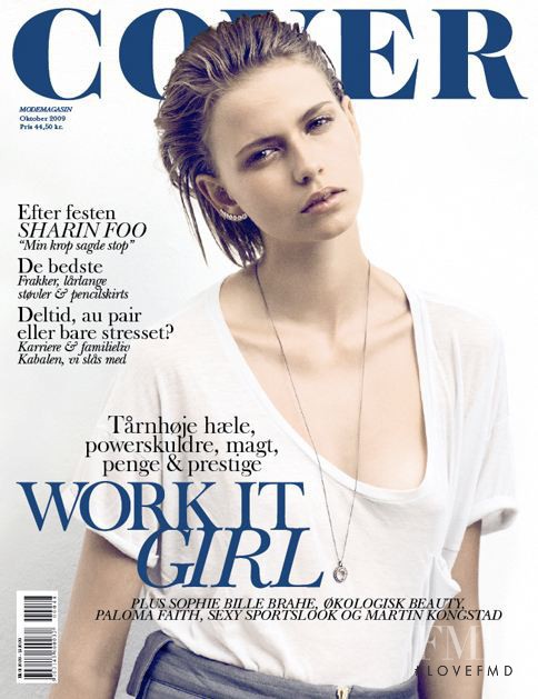 Sofie Elskaer featured on the Cover cover from October 2009
