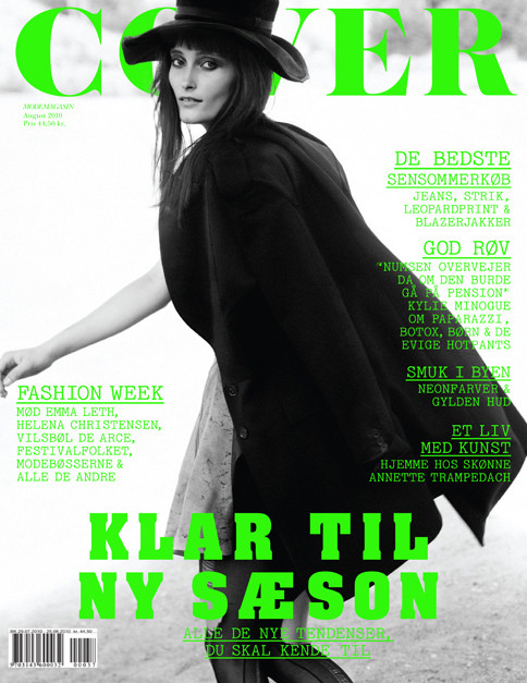 Iekeliene Stange featured on the Cover cover from August 2010