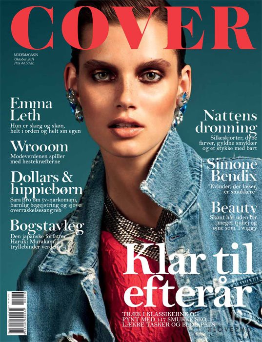 Giedre Dukauskaite featured on the Cover cover from October 2011