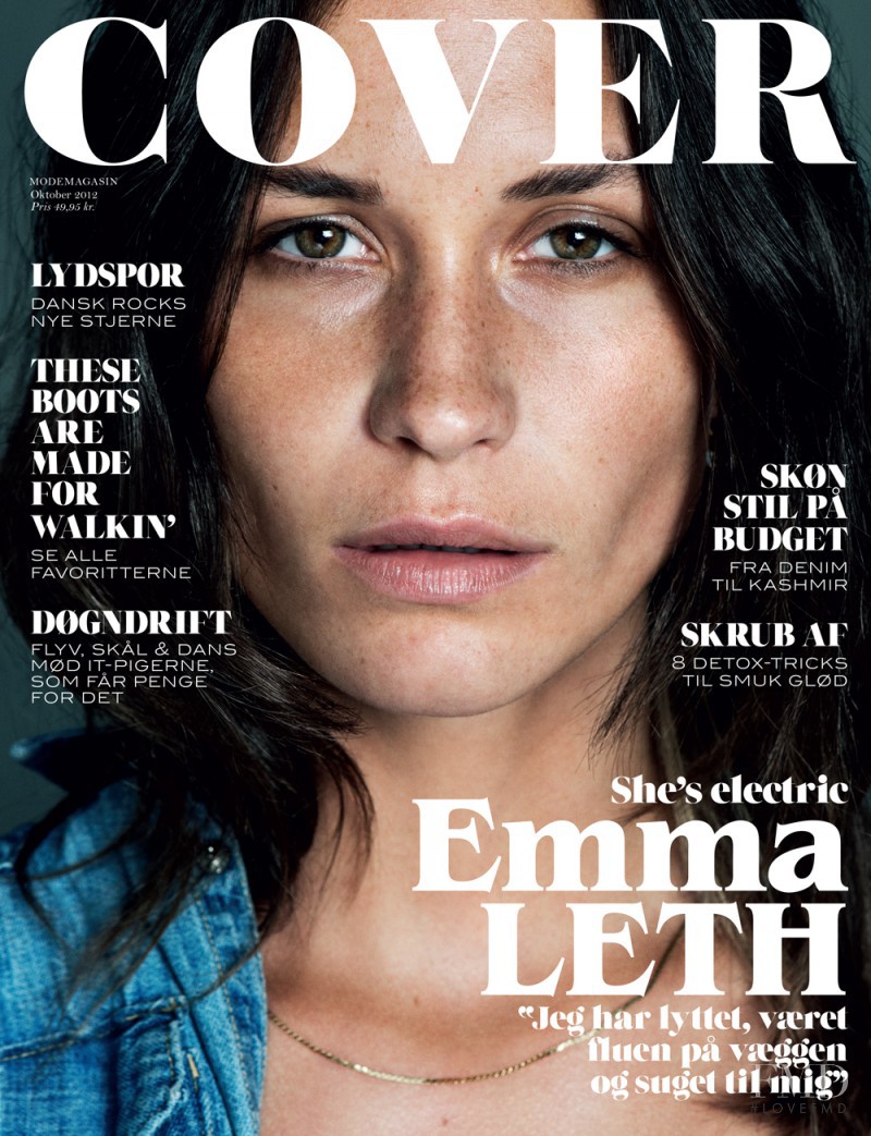 Emma Leth featured on the Cover cover from October 2012