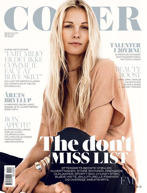 Caroline Fleming featured on the Cover cover from October 2013