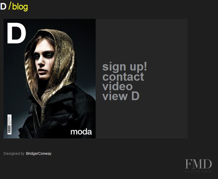  featured on the dmodemag.com screen from April 2010
