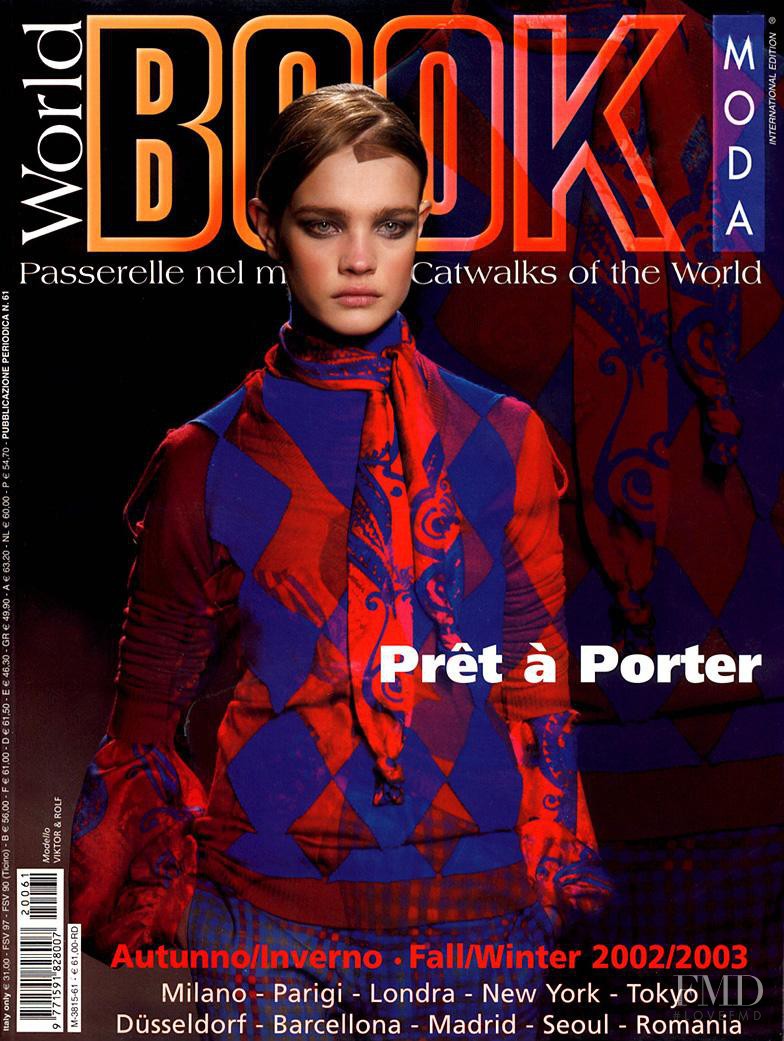 Natalia Vodianova featured on the Book Moda World cover from March 2002