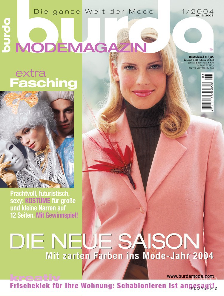  featured on the Burda Modemagazine cover from January 2004