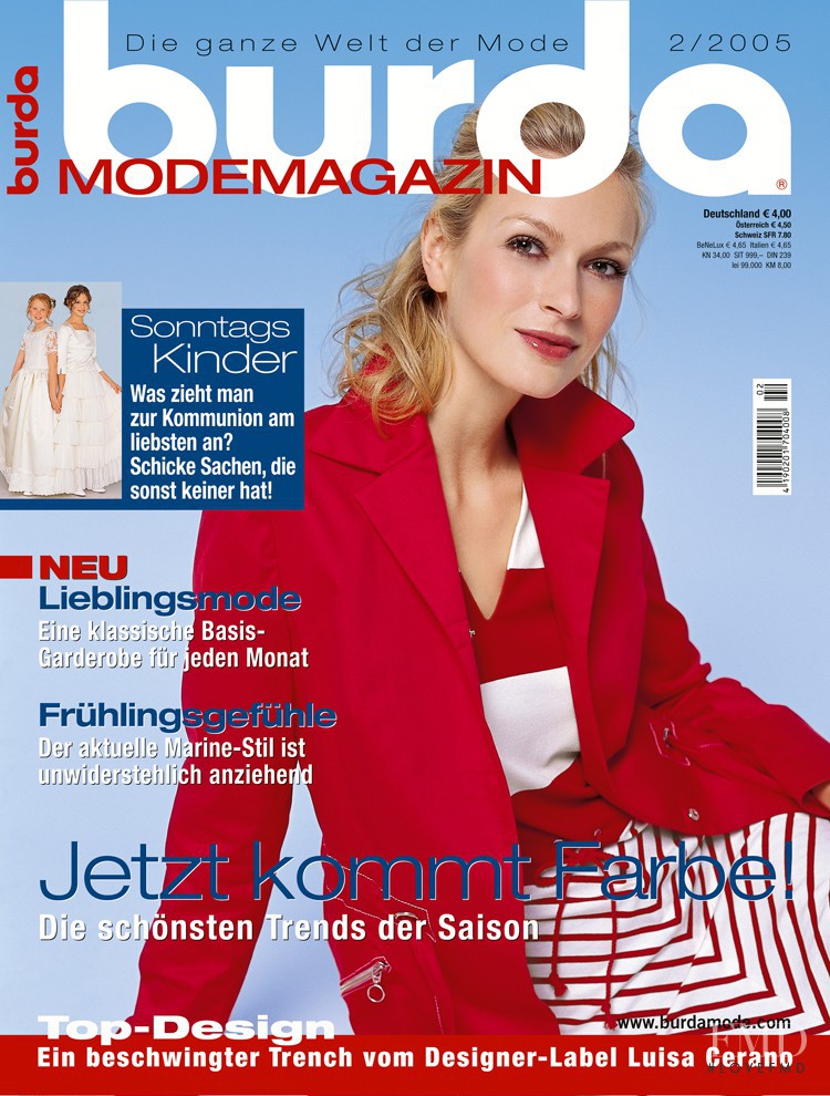  featured on the Burda Modemagazine cover from February 2005