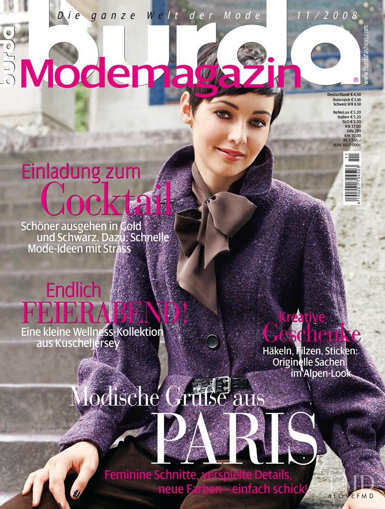  featured on the Burda Modemagazine cover from November 2008