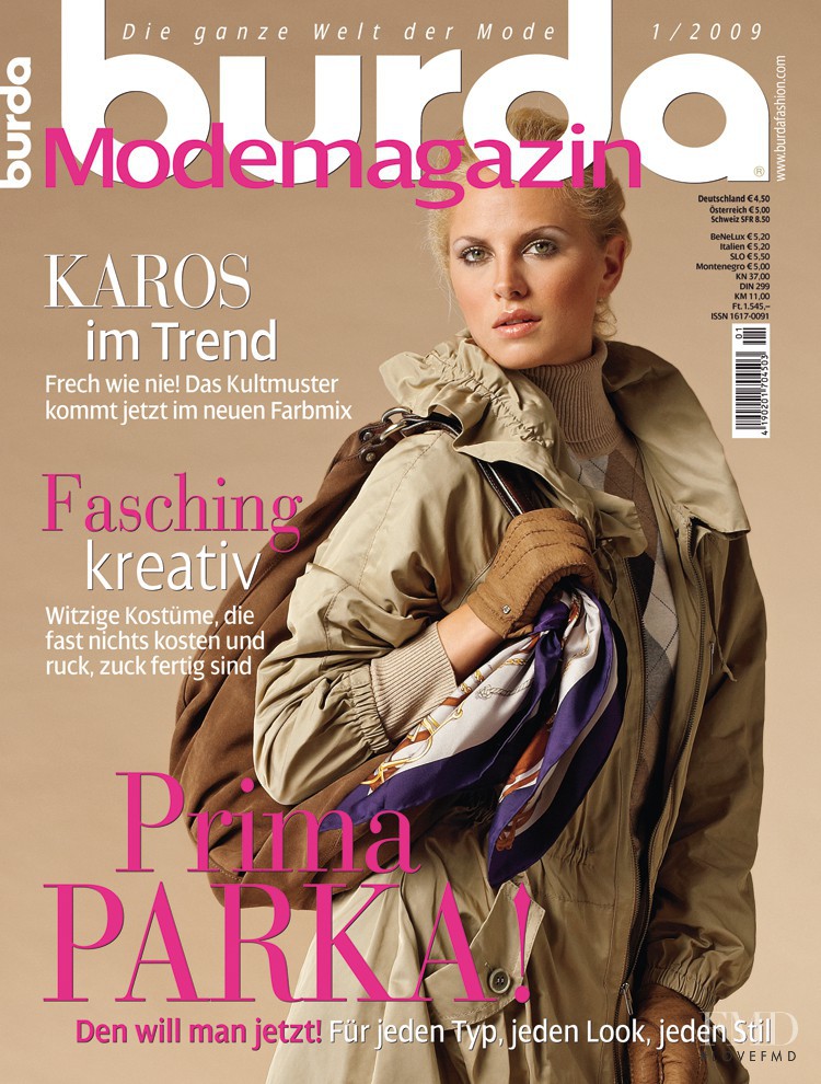  featured on the Burda Modemagazine cover from January 2009