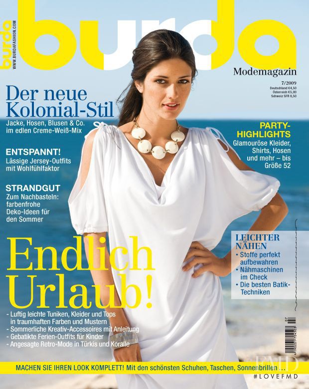  featured on the Burda Modemagazine cover from July 2009