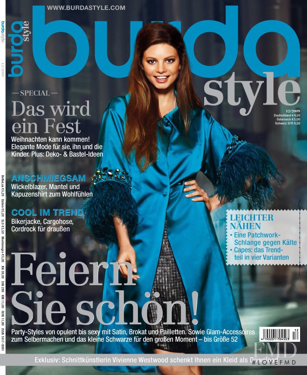  featured on the Burda Style cover from December 2009