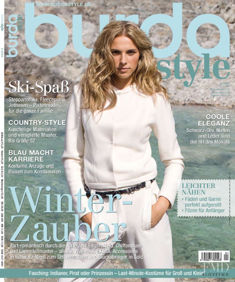  featured on the Burda Style cover from January 2010