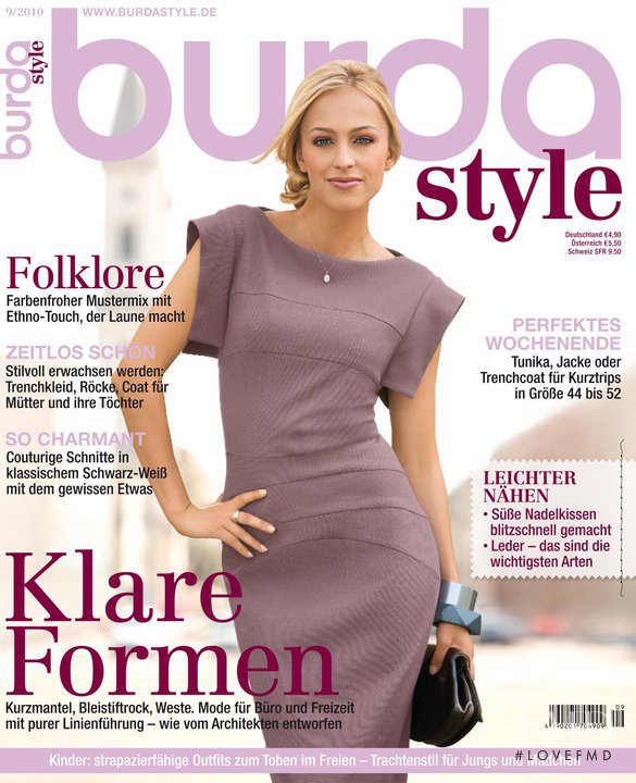Renata Langmanova featured on the Burda Style cover from September 2010