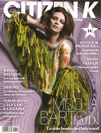 Mischa Barton featured on the Citizen K Spain cover from December 2007