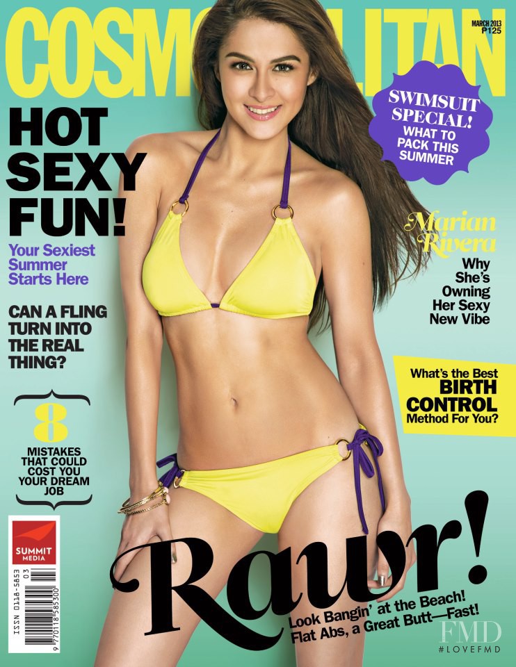 Marian Rivera featured on the Cosmopolitan Philippines cover from March 2013